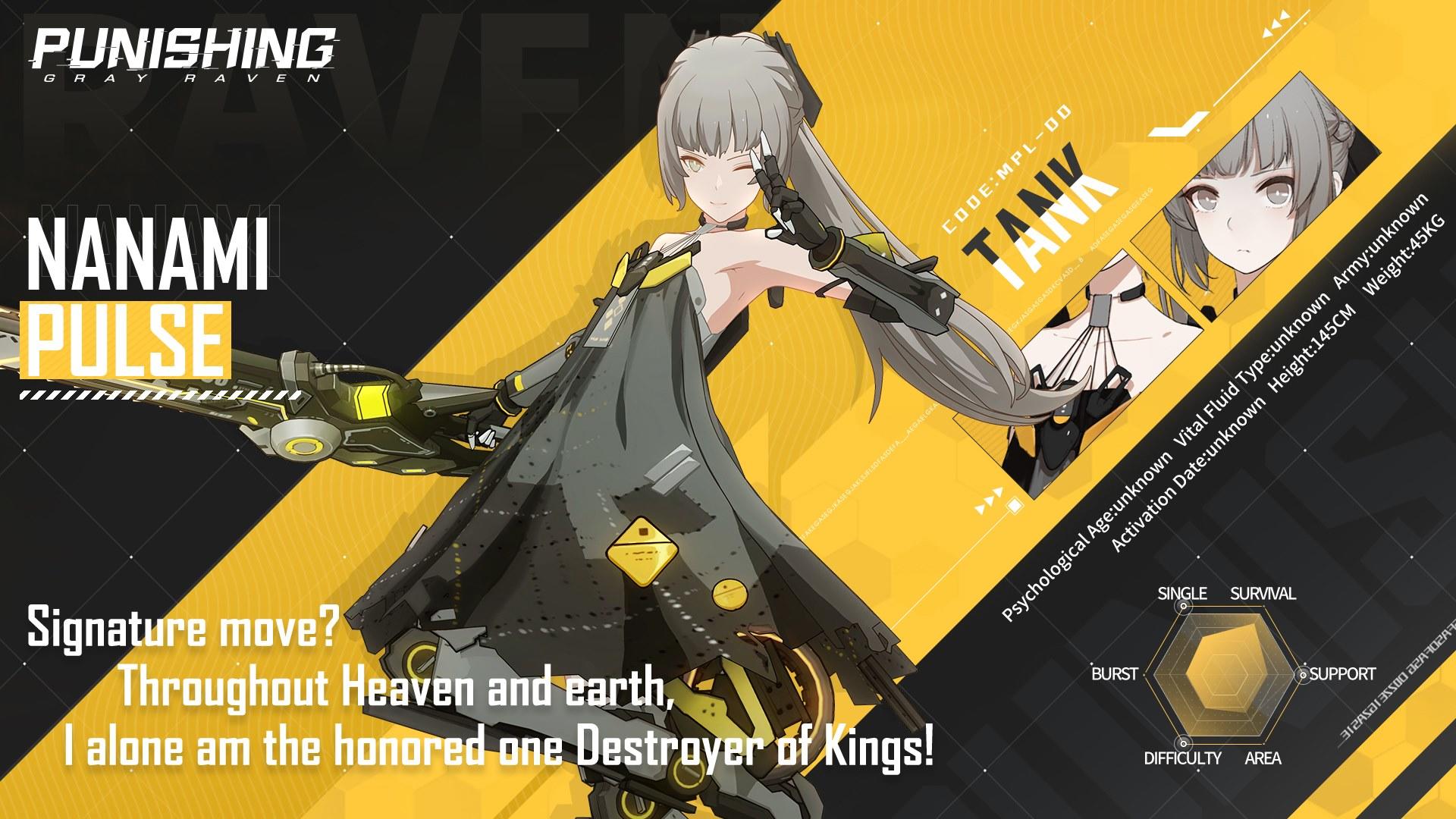 Gray Raven Database - Nanami: Pulse - Punishing: Gray Raven - TapTap