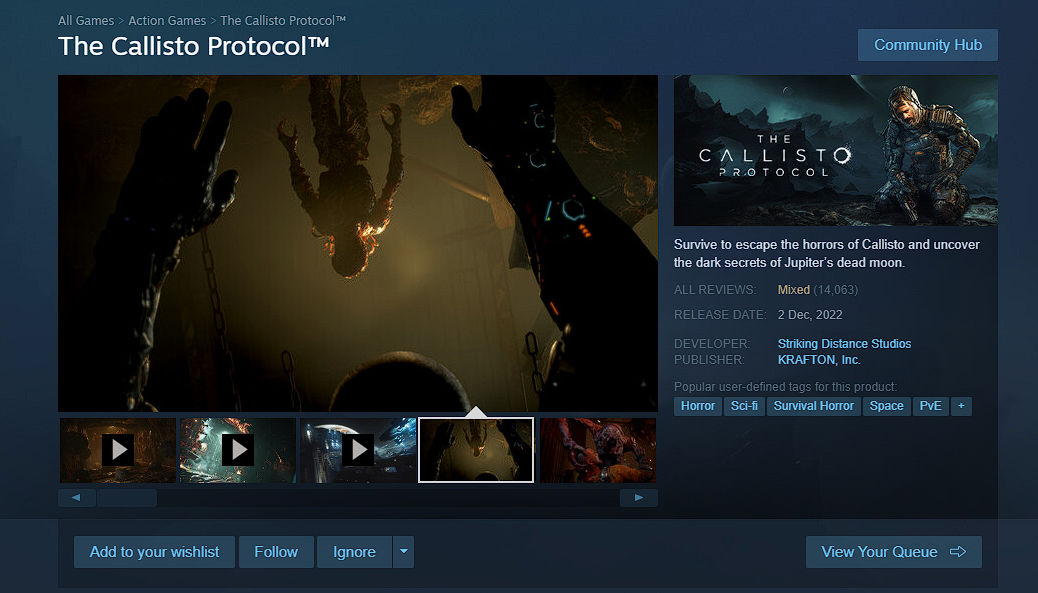 The Callisto Protocol™ on Steam