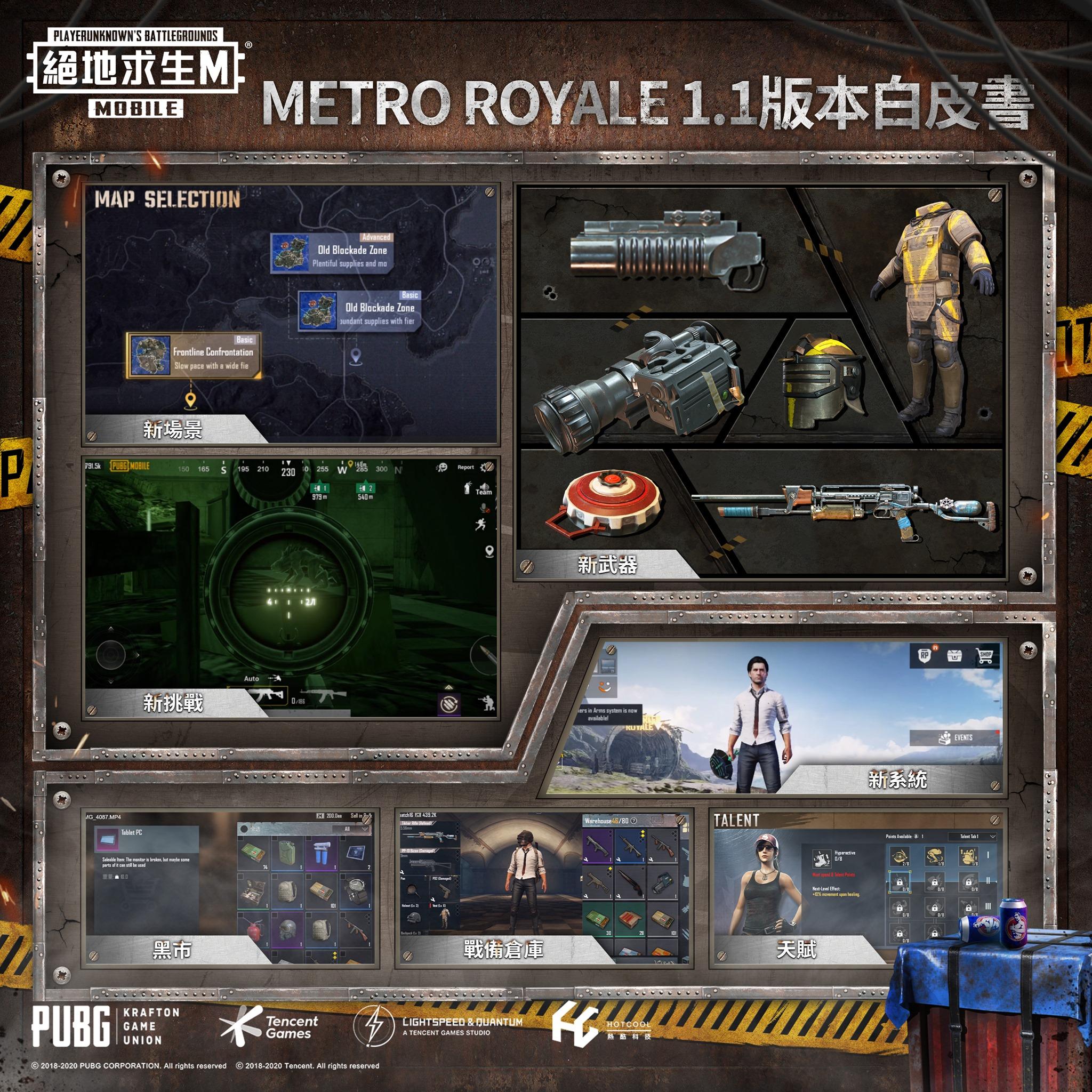 Pubg Mobile Tw 新紀元版本更新項目1 1 戰慄逃生 1110 Taptap