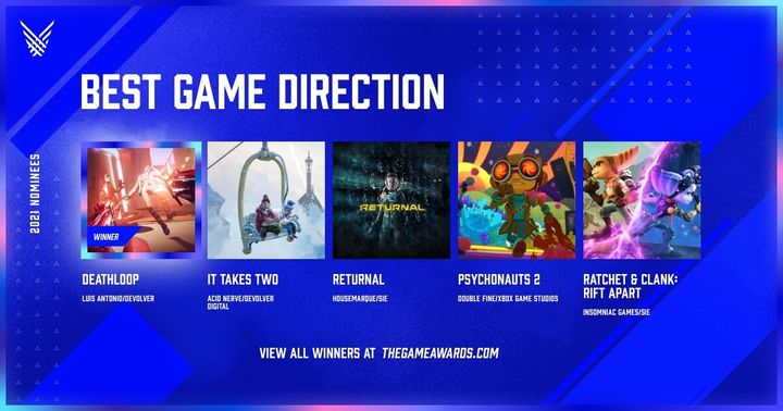 The Game Awards 2021 Nominees: 'It Takes Two,' 'Deathloop,' and More