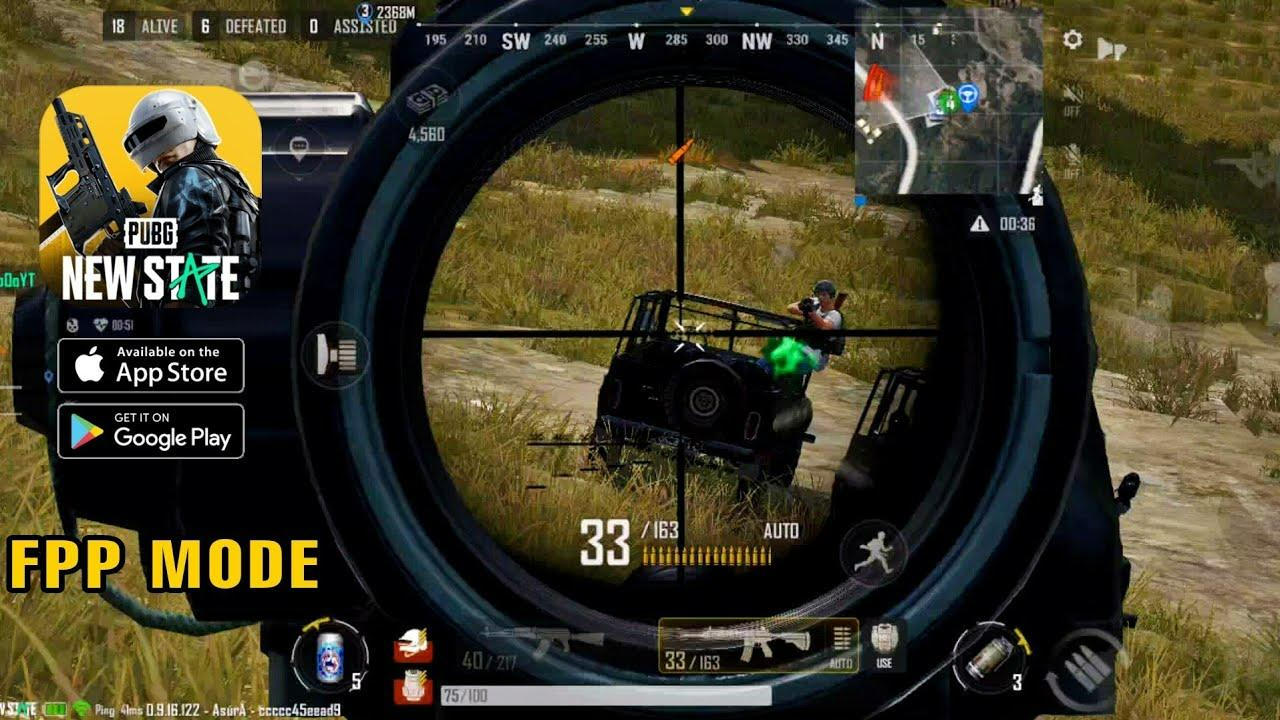 PUBG NEW STATE - FPP mode Gameplay in ERANGEL 2051 Highest Graphics / Global Android_iOS