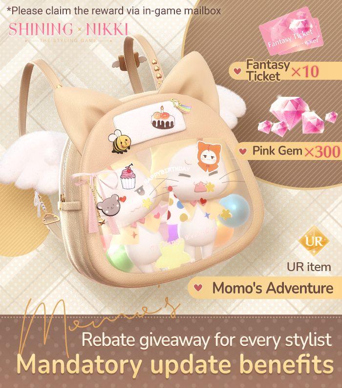 SHINING NIKKI |  MANDATORY Update Compensation