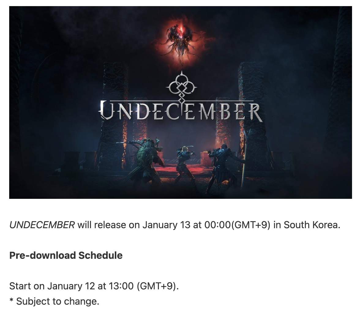 Undecember Release Date, News & Reviews 