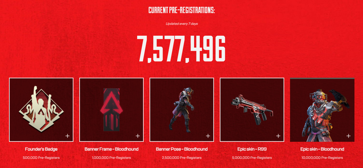 Pre-register for Apex Legends Mobile