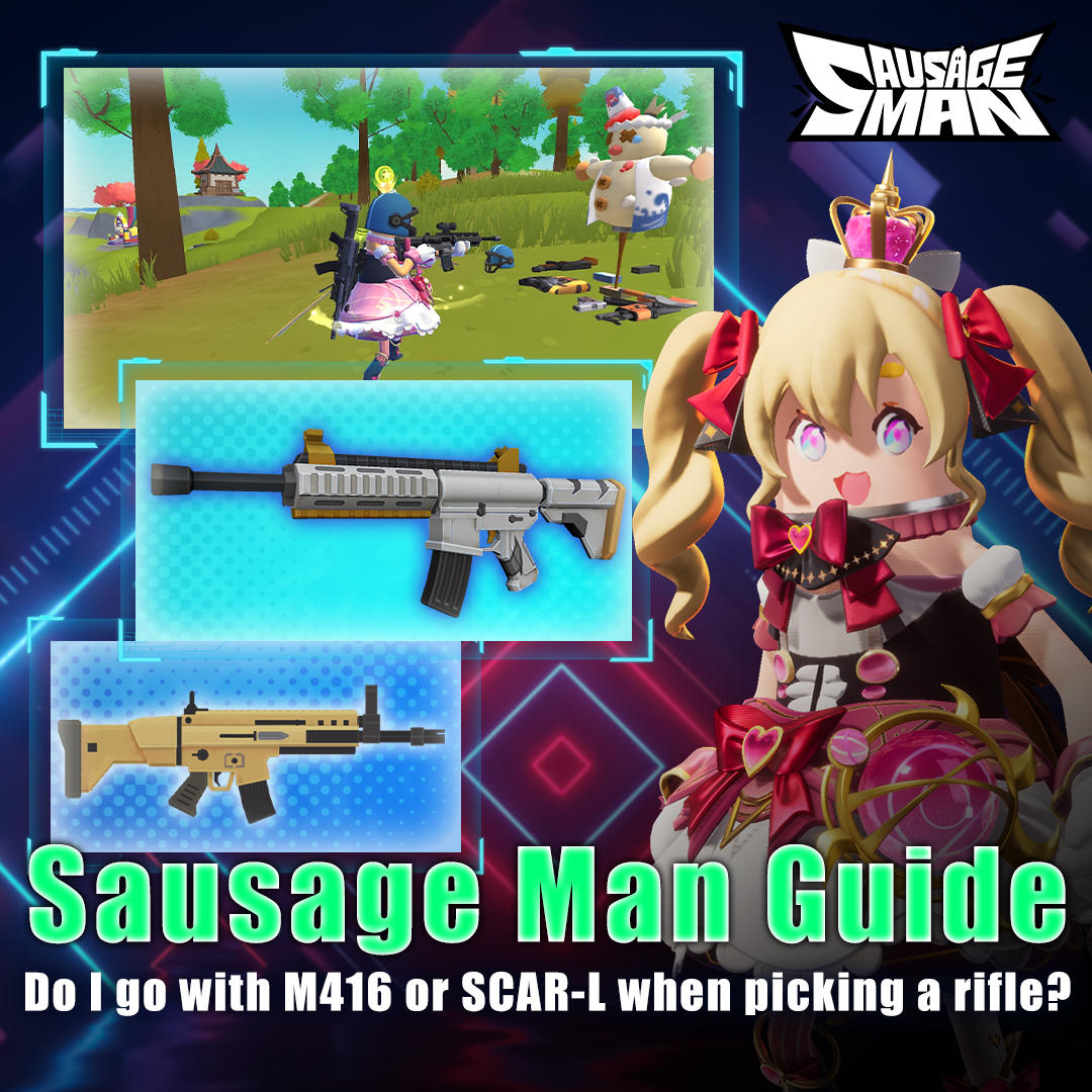 Sausage Man Guide-Do I go with M416 or SCAR-L when picking a rifle