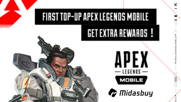 Get first top-up reward and up to 100% Apex Legends Mobile cash back on Midasbuy!