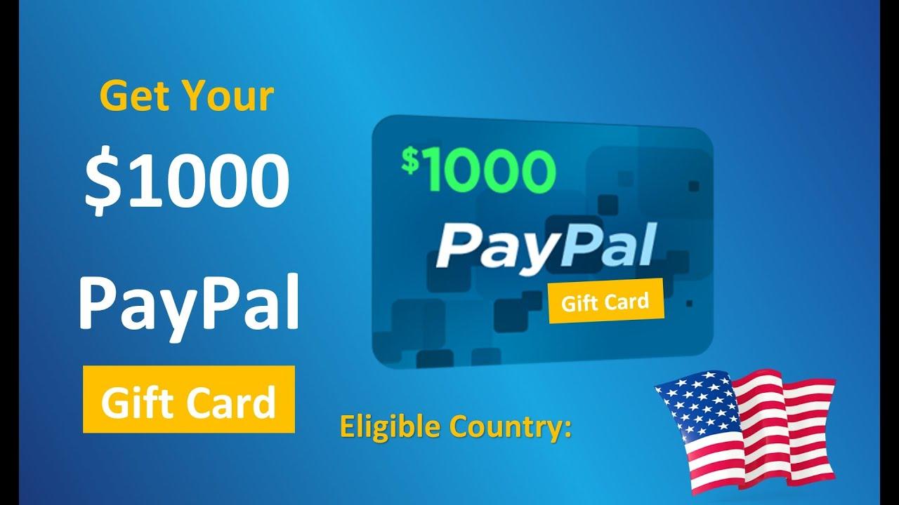 Free Giveaway Grab a 750 PayPal Gift Card Now for your gaming mobile