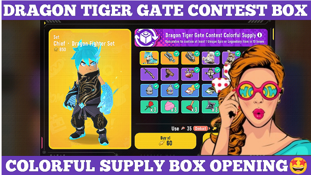 Dragon Tiger Gate Contest Colorful Supply Box Opening - DevilExxon SAUSAGE MAN