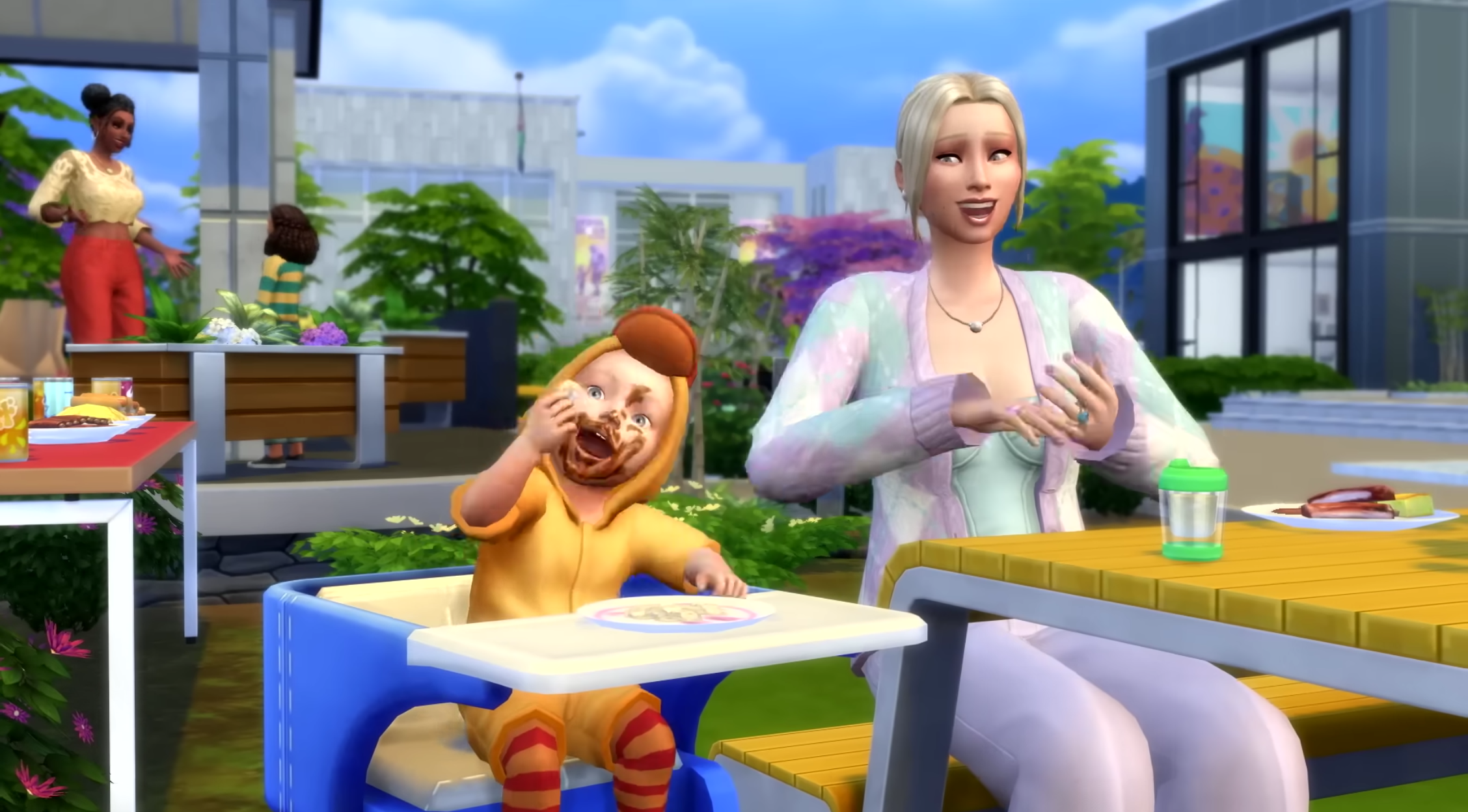 I raised seven babies at the same time in The Sims 4 Growing Together  expansion - The Sims™ 4 - TapTap