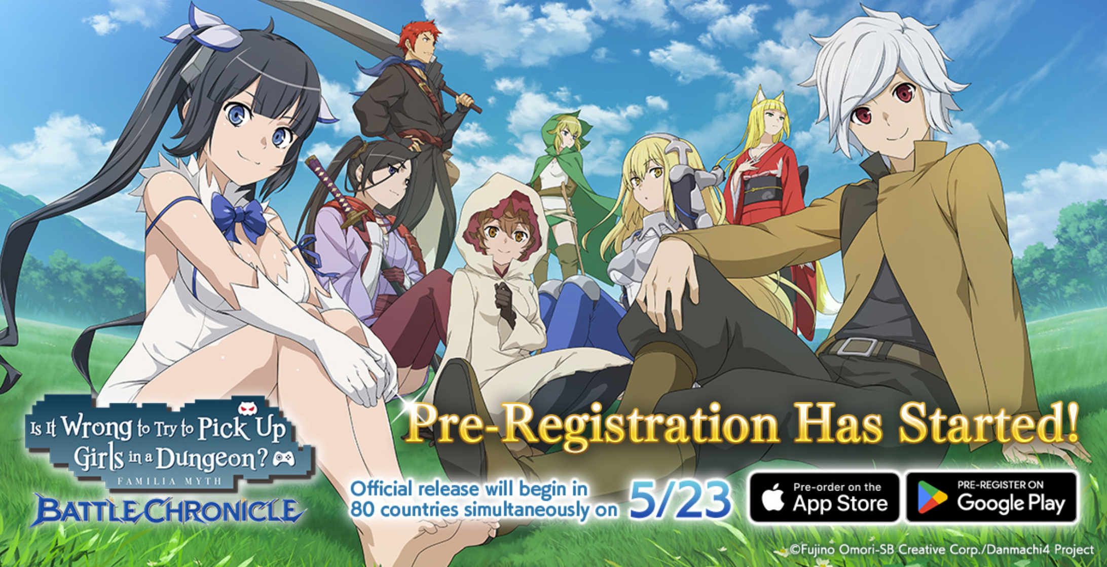 The DanMachi Mobile ARPG Adaptation Is Up For Pre-Registration