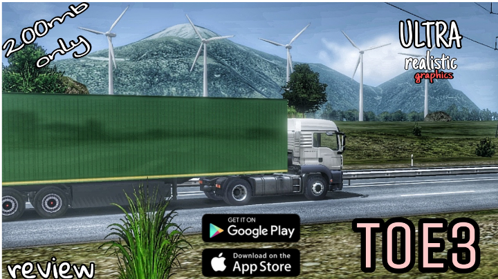 Best graphic #trucksimulator #realistic #bestgraphicspossible #android, truckers of europe 3
