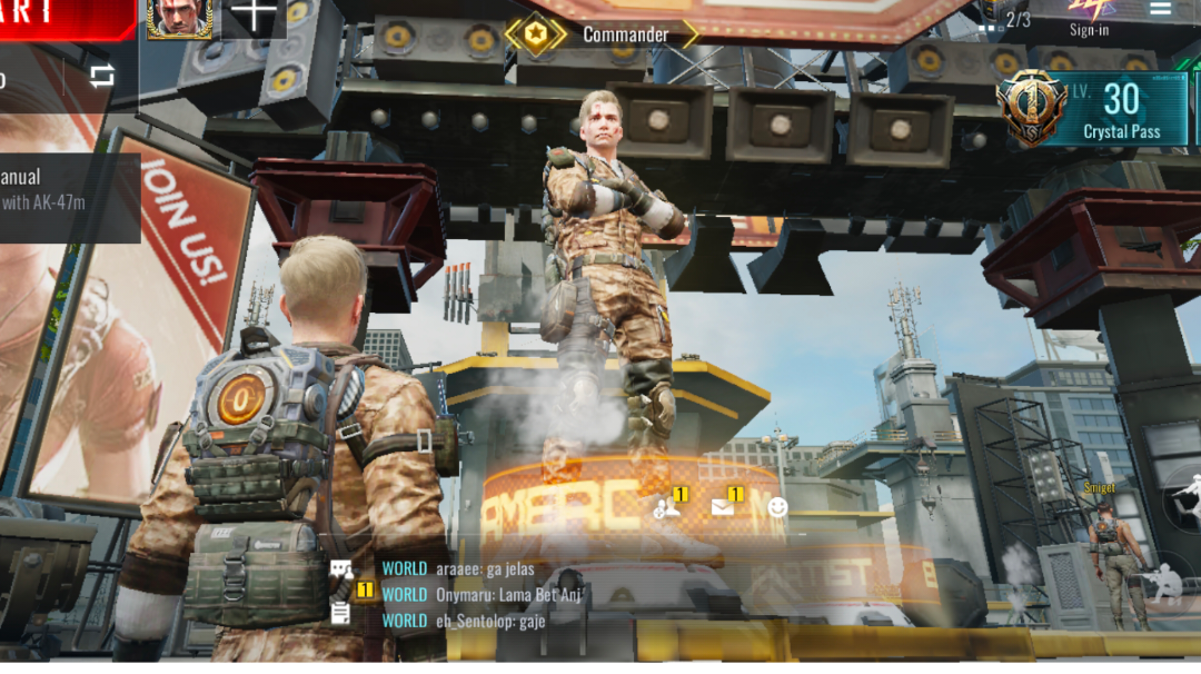 Commander Rambo in San Yager using Ak-47