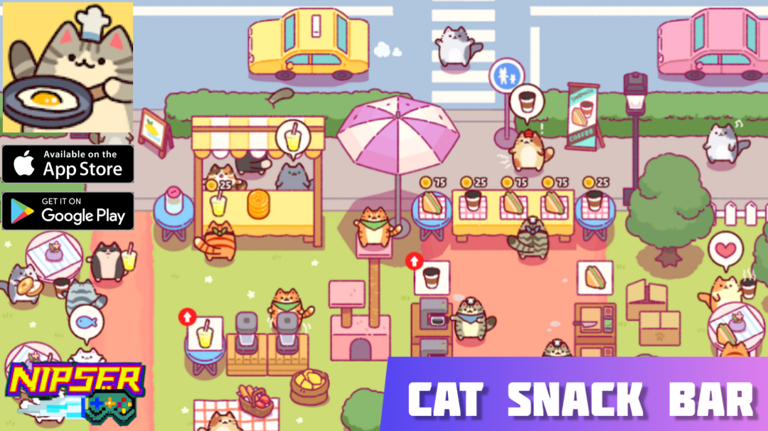 Cat Snack Bar Gameplay Walkthrough (Android, iOS) Cat Snack Bar Cat
