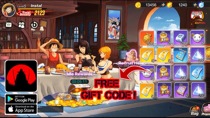 FREE GIFT CODE! New World : Vigour Voyage - One Piece RPG Gameplay