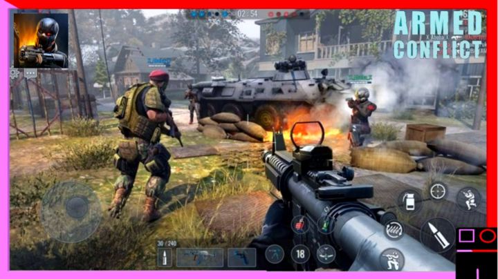 Armed Conflict: Shooting Games gameplay (android, IOS)