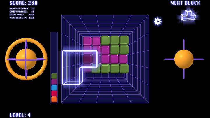 Qubotron, A TETRIS like COLOURFUL Block Game - qubotron - TapTap