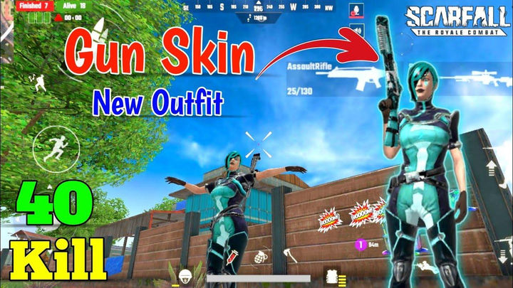 Scarfall New Outfit And New Gun Skin | Scarfall New Update Gameplay | Scarfall Gameplay