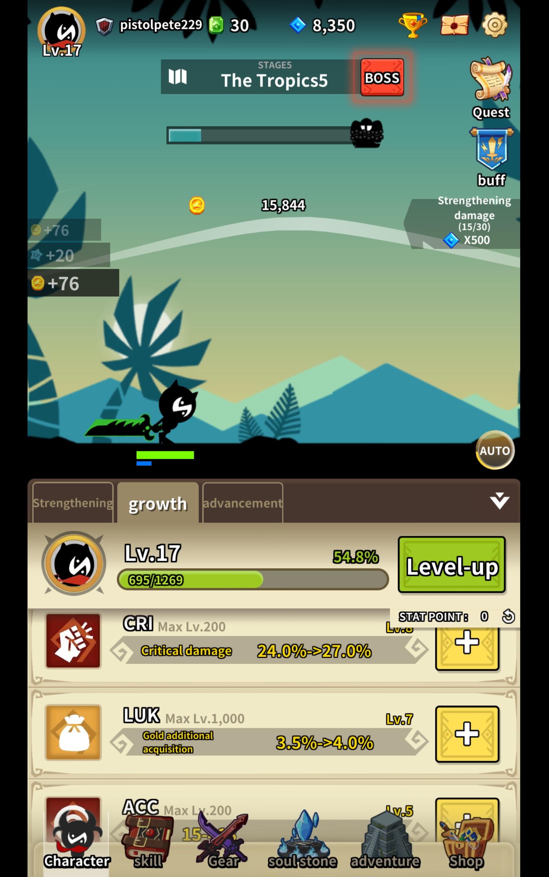 Idle Shadows has some clunky UI - Demon Hero : Idle RPG - TapTap