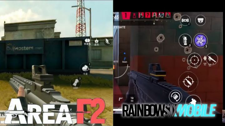 AREA F2 VS RAINBOW SIX SIEGE MOBILE GAMEPLAY COMPARISON - Rainbow Six Mobile  - Area F2 - Global Launch - - TapTap