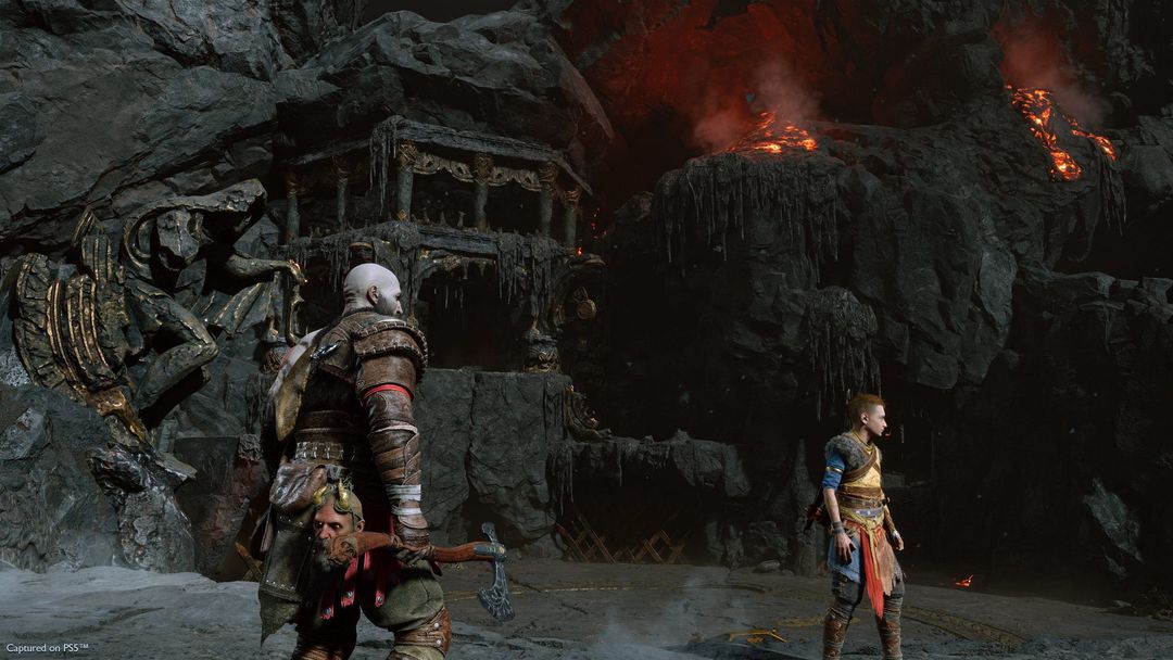 Kratos, Atreus, Loki, video game boys, video game man, video game