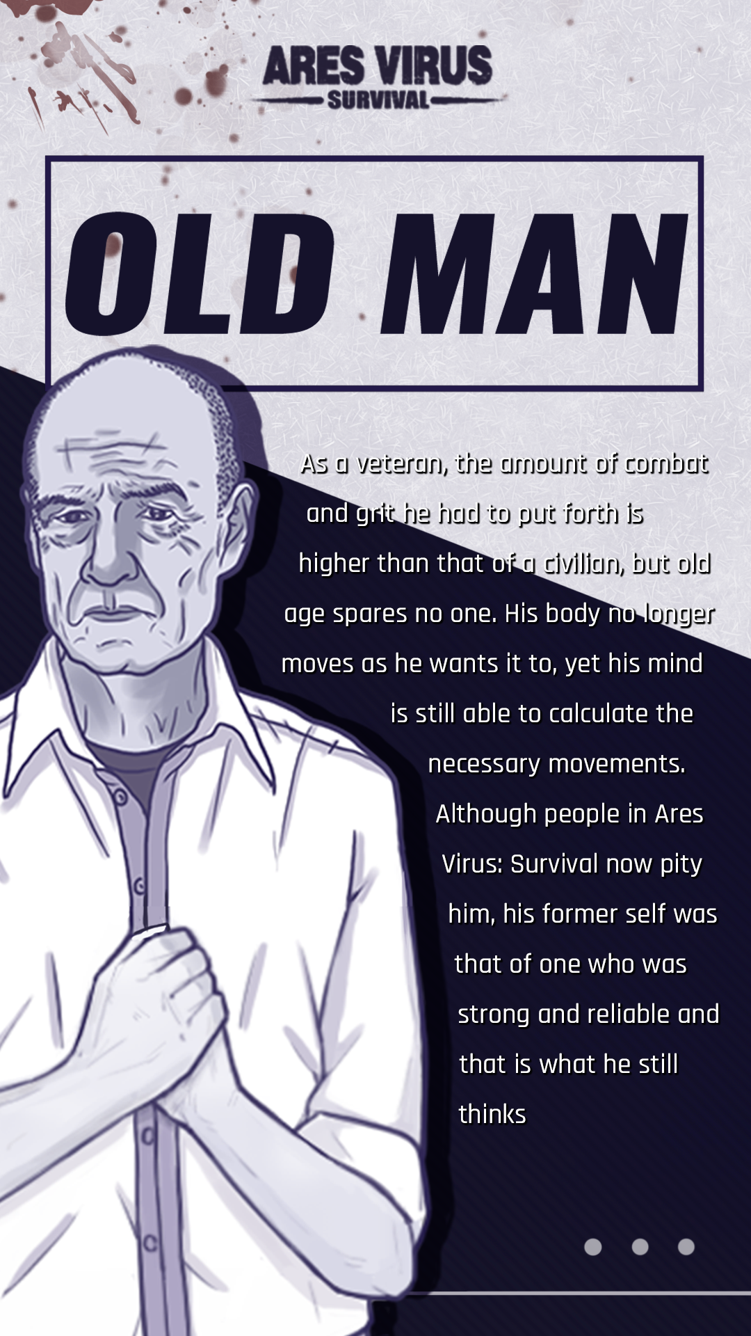 Character Description: Old Man - Ares Virus: Survival - TapTap