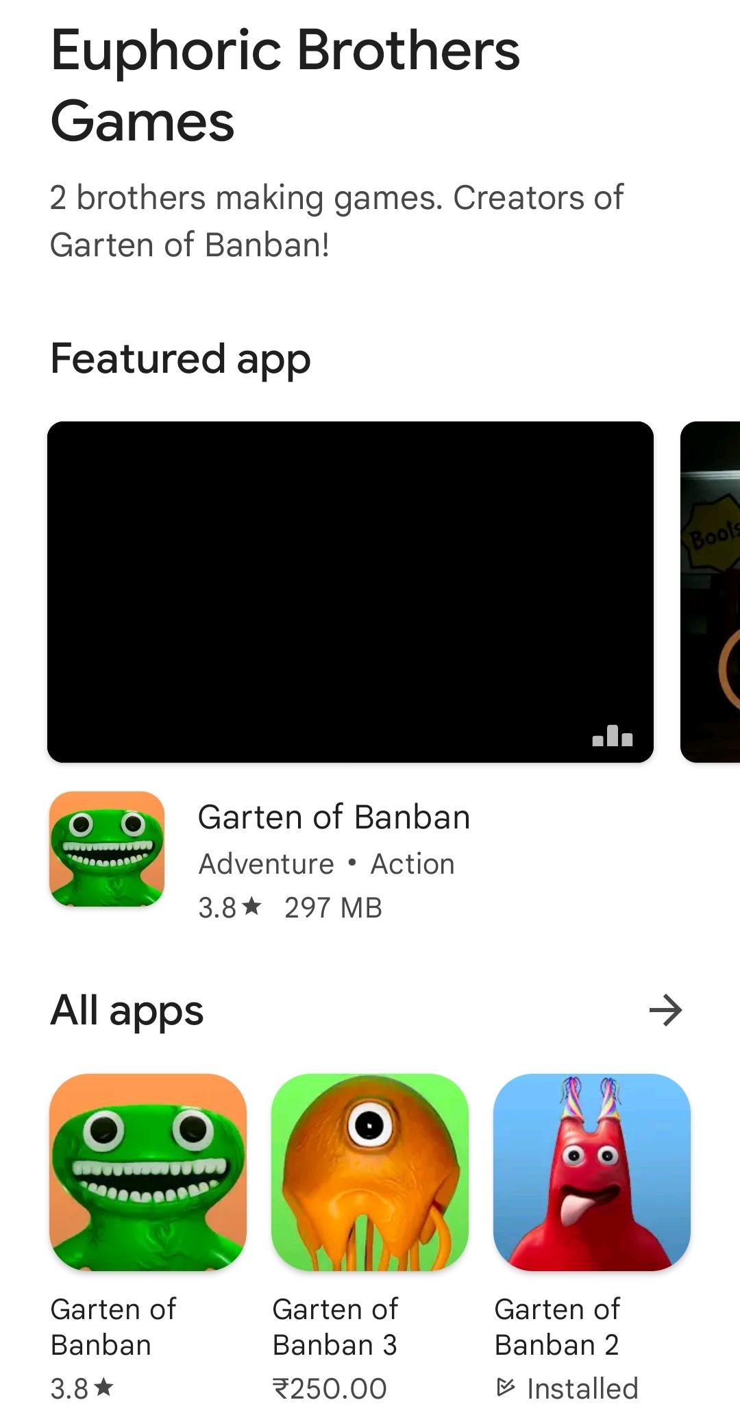 Garten of Banban 2, Apps