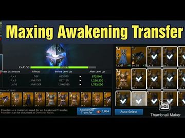 Darkness Rises Trying To Max Awakening Transfer