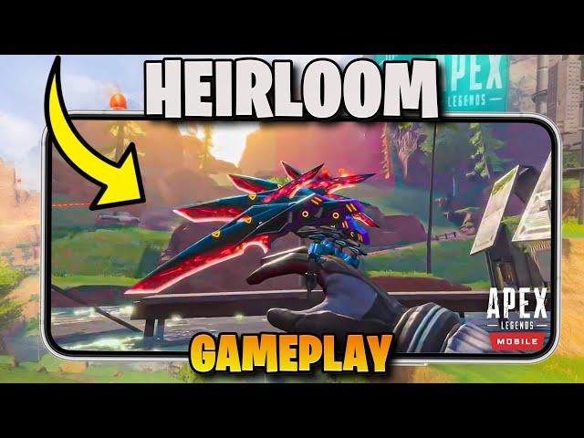 FIRST LOOK AT FADES HEIRLOOM GAMEPLAY (Apex Legends Mobile)