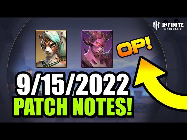 Infinite Magicraid | 9/15/2022 Patch Notes - New Broken Epic Hero Coming Soon!