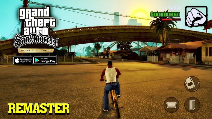 GTA SA: The Definitive Edition - Remaster HD Gameplay (Android/iOS)
