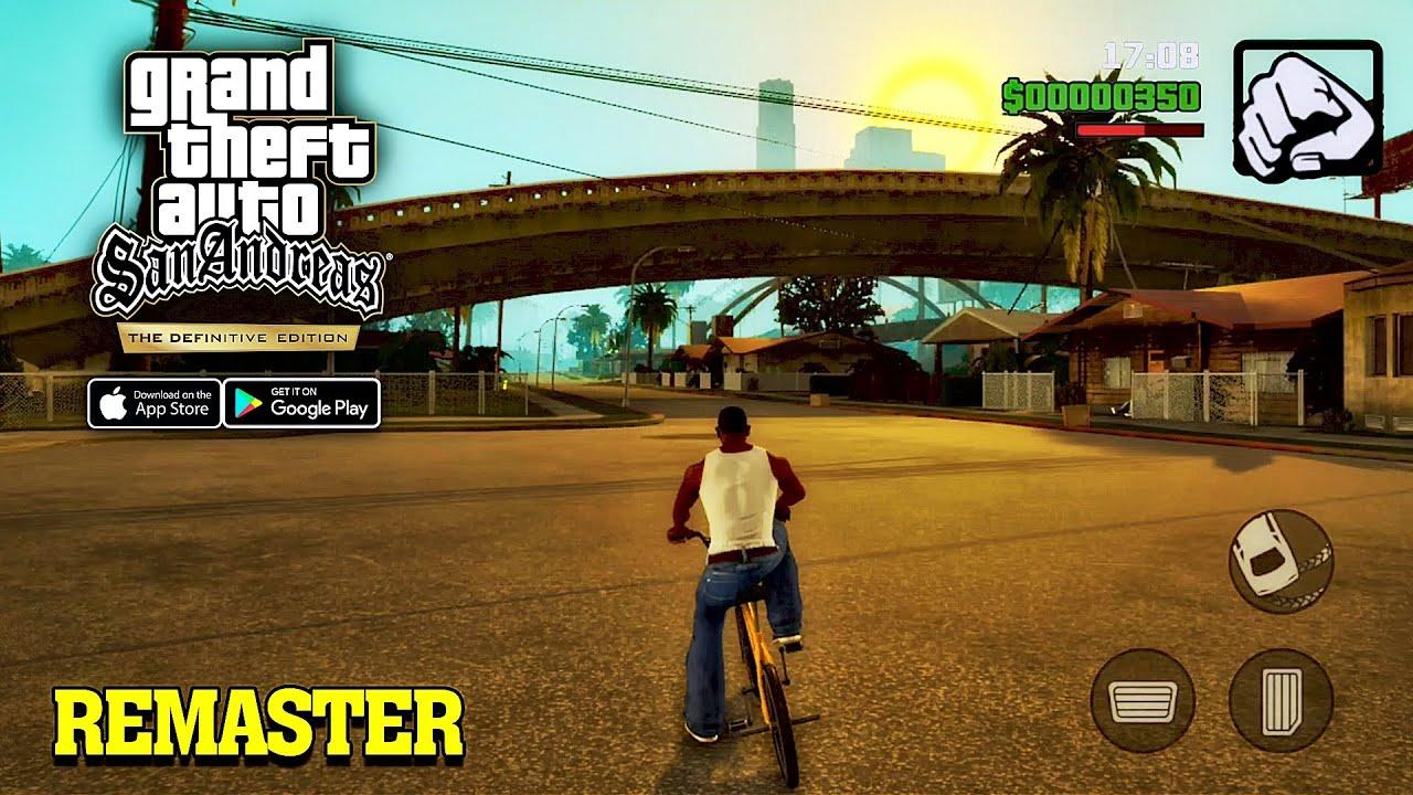 GTA SA: The Definitive Edition - Remaster HD Gameplay (Android/iOS)