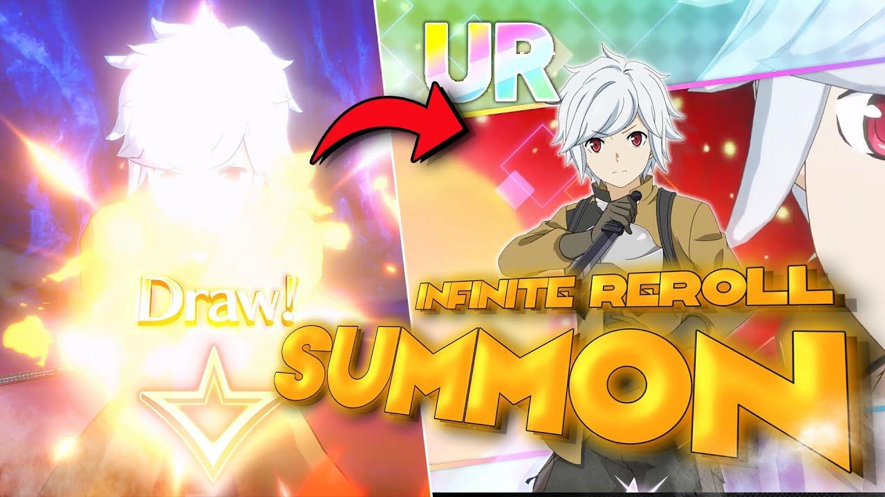 GLOBAL DANMACHI BATTLE CHRONICLE INFINITE REROLL SUMMONS!!!