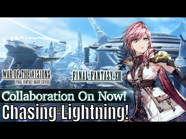 FFBE WOTV - FF13 Collab/Chasing Lightning Summons