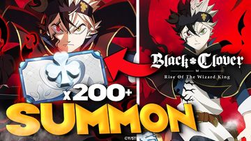 OMG!!!!!! GLOBAL BLACK ASTA 200+ SUMMONS!! (Black Clover Mobile)
