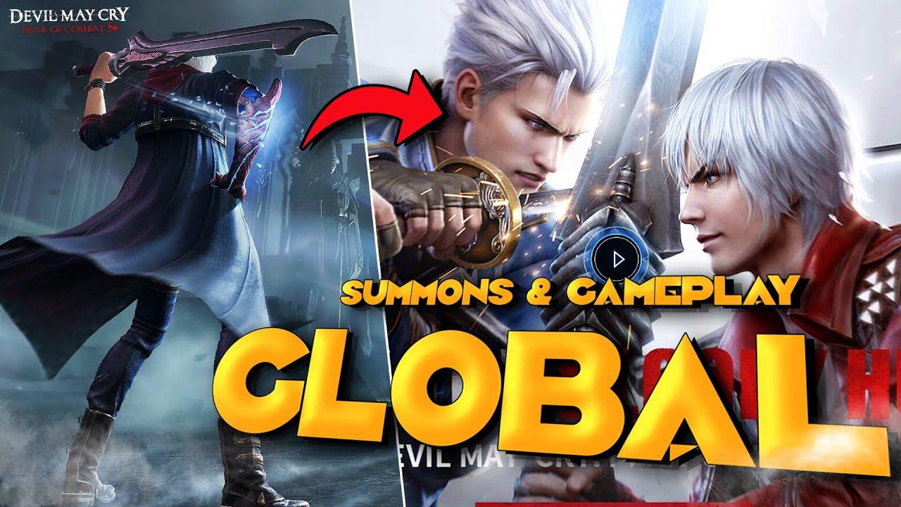 GLOBAL DEVIL MAY CRY PEAK OF COMBAT FIRST LOOK GAMEPLAY & SUMMONS!!!