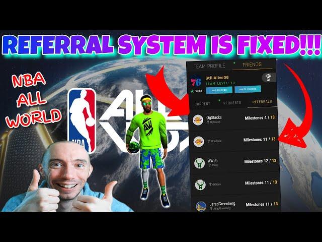 NEW UPDATE Referral System Fixed!! NBA All World