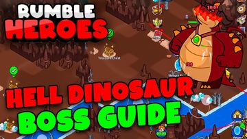 HOW TO KILL HELL DINOSAUR as F2P // RUMBLE HEROES GUIDE
