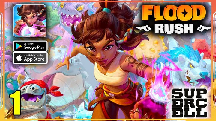 Floodrush Gameplay Walkthrough (Android, iOS) - part 1 - Supercell Game