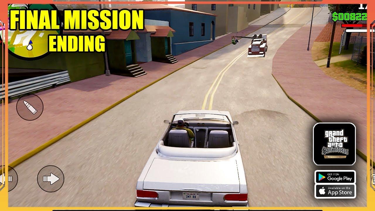 GTA San Andreas Definitive Edition Mobile Final Mission Ending Gameplay (Android, iOS)