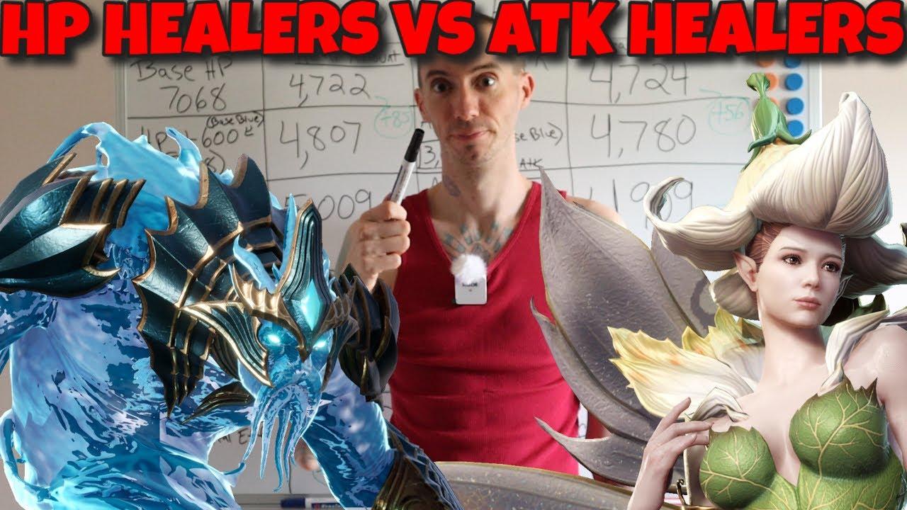 HP Healers VS Attack Healers Watcher Of Realms