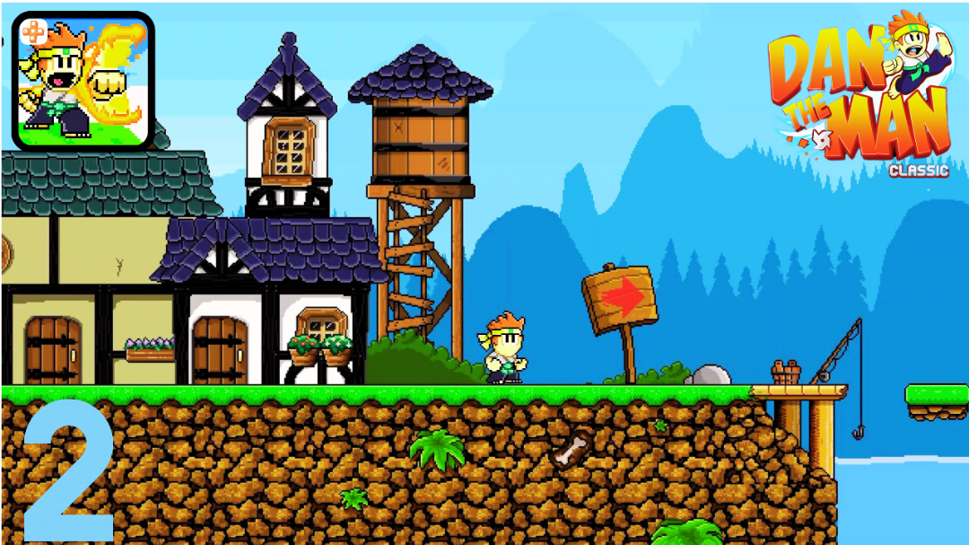 Dan the Man Classic - Gameplay | Walkthrough | Story Mode | Stage 8-1-1 (Android, iOS) #2