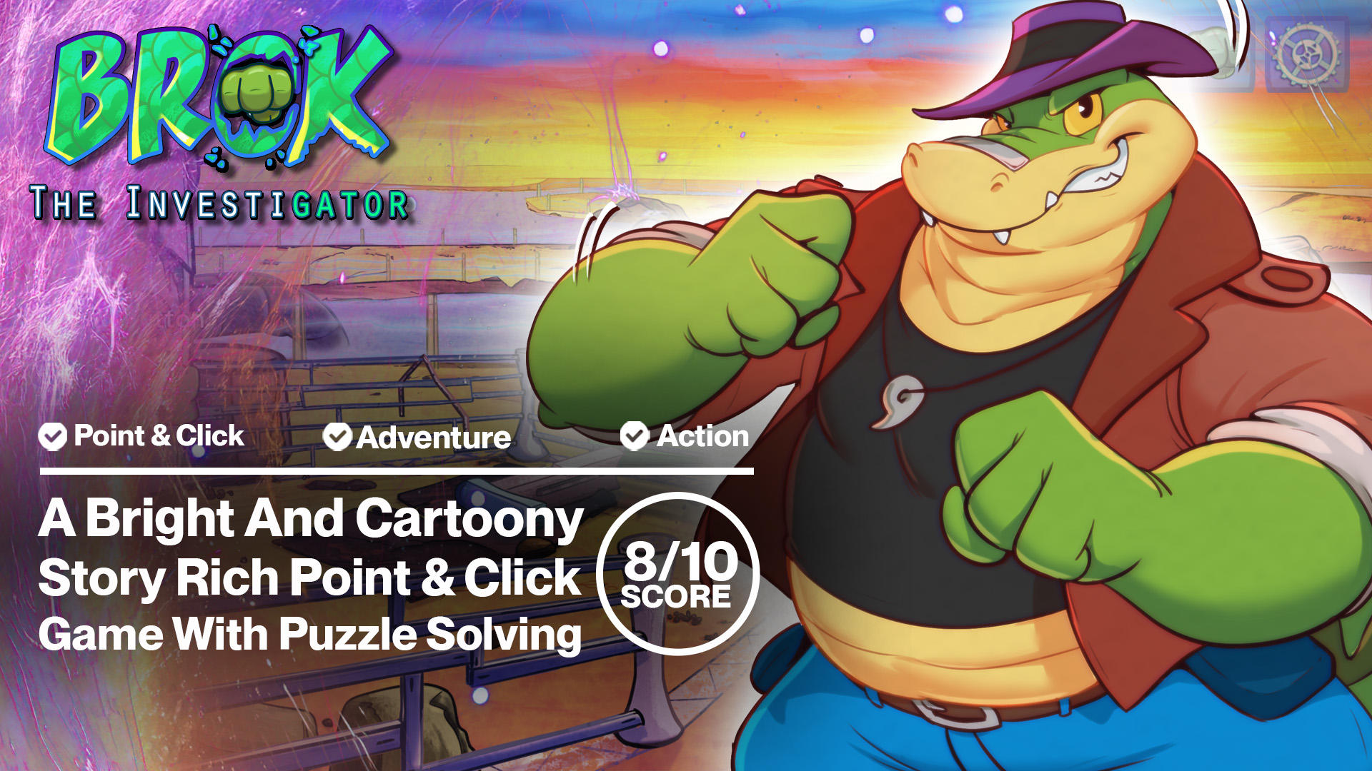 Brok The InvestiGator: An ANTHROPOMORPHIC Point & Click Adventure Game!