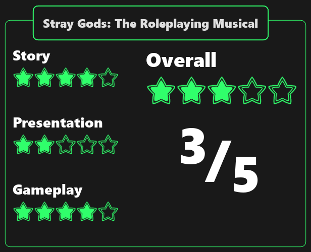 Stray Gods: The Roleplaying Musical Review