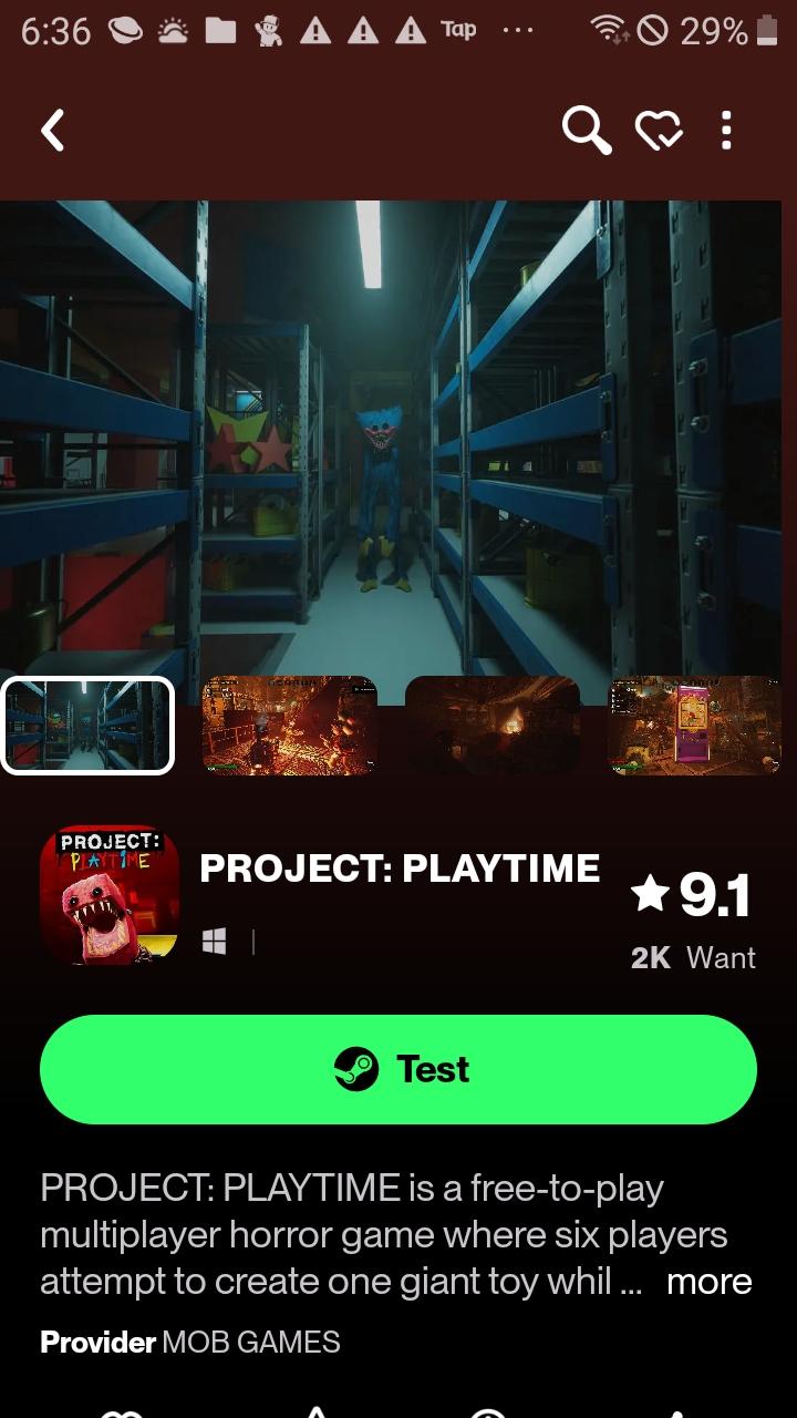 Project Playtime - Phase 3 - 10/27/2023
