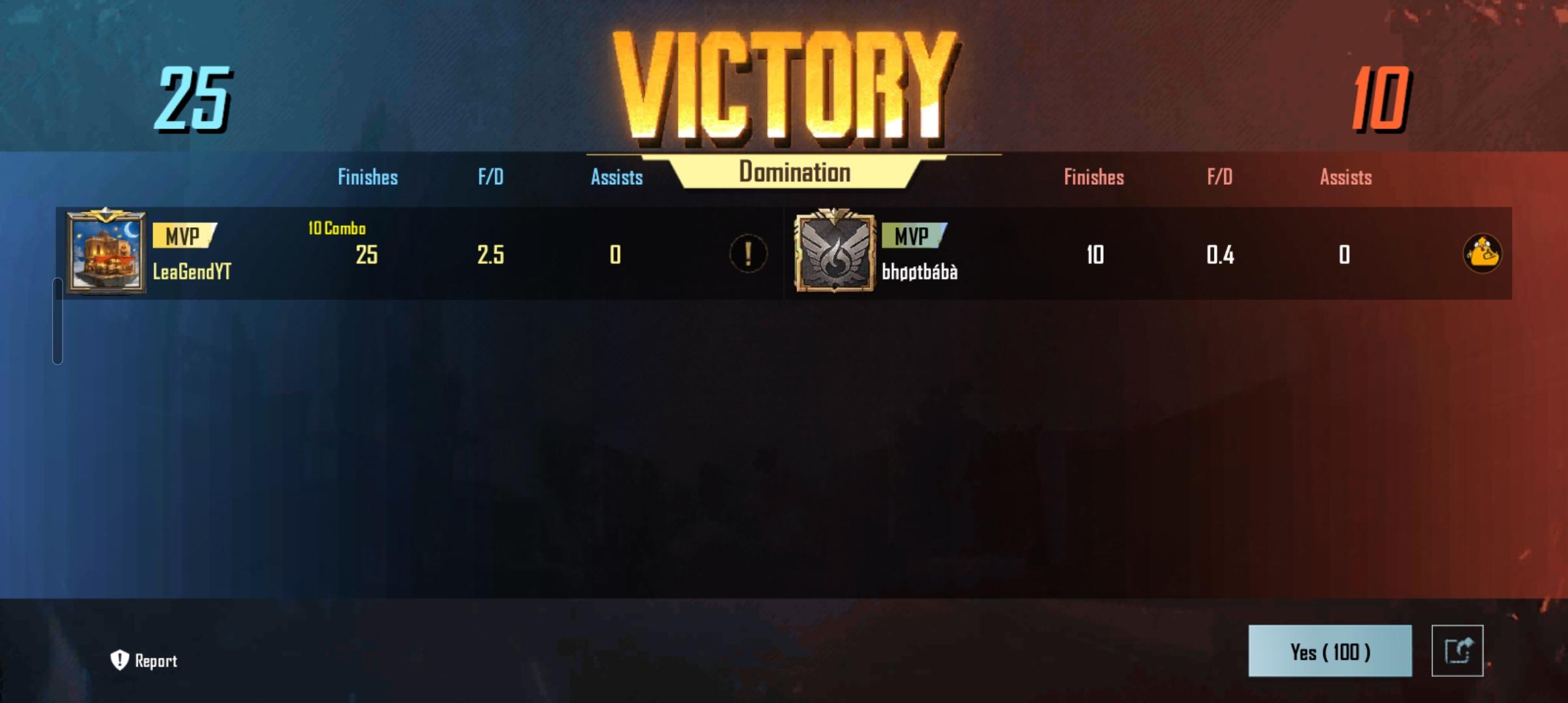 Domination on pubg 