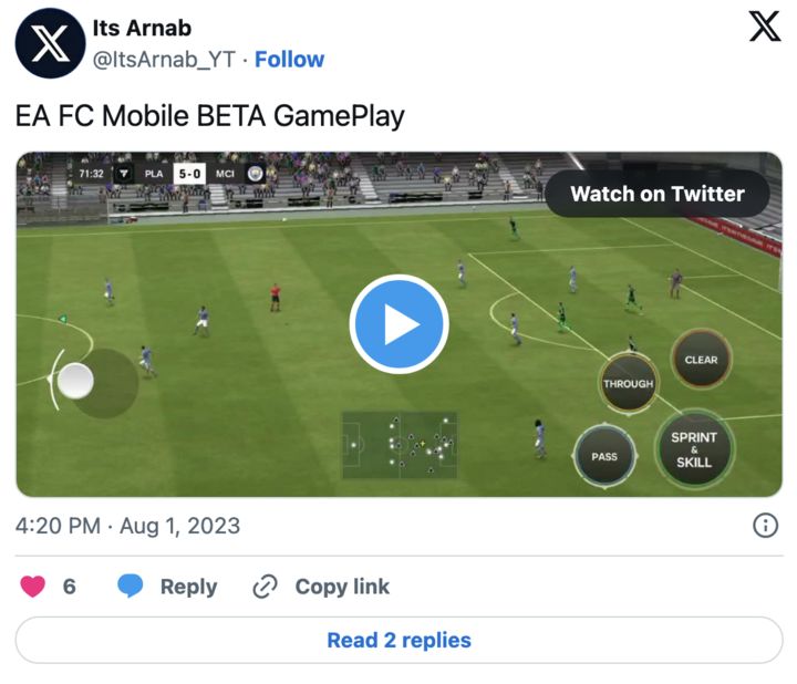 EA SPORTS FC MOBILE BETA GAMEPLAY [60 FPS] 