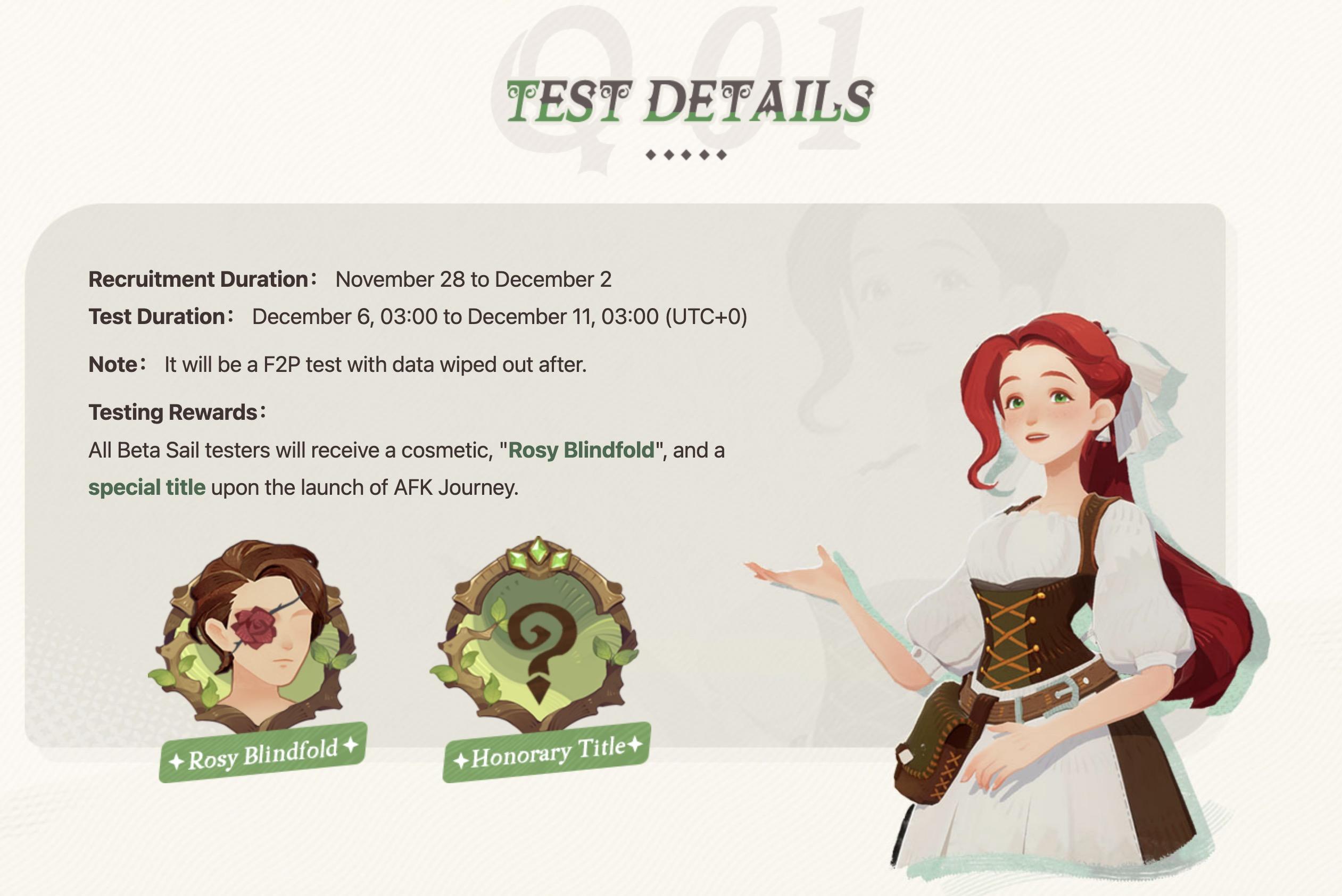 AFK Journey Closed beta test recruitment will conclude on Dec 2. Sign-up now!