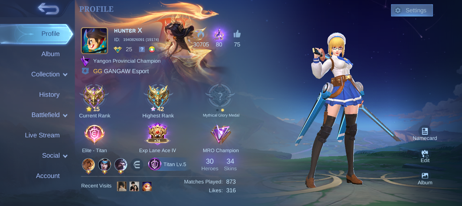 #This is an awesome game!I have been playing Mobile Legends for almost 4 years. I really love this game because it helps me reduce stress and enjoy my free time.I wanna play on the Advanced Server to learn more about new events, new heroes, and gain more 