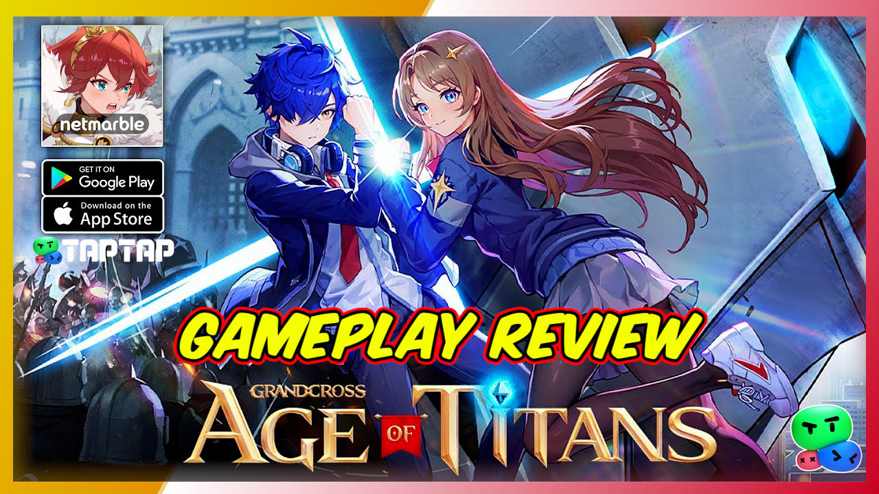 This Game Has Insane Gacha Drop Rates?! GRAND CROSS : Age of Titans - Gameplay Review