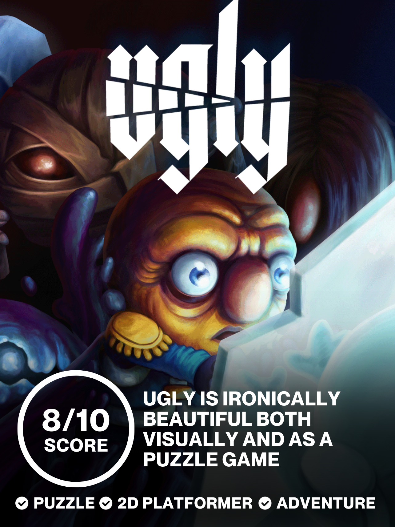 Ugly is ironically Beautiful both visually and as a puzzle game | Review - Ugly
